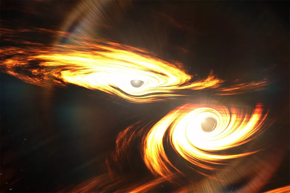 Cientistas confirmam primeira fusao de dois buracos negros