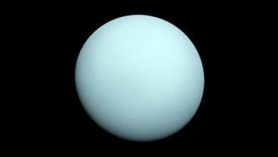 Em 24 de janeiro de 1986 a nave Voyager 2 passa por Urano