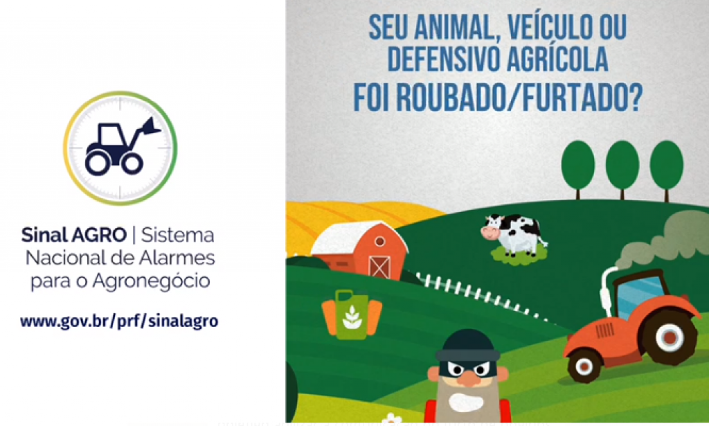 PRF lanca servico para registrar roubo e furto de animais e maquinas agricolas