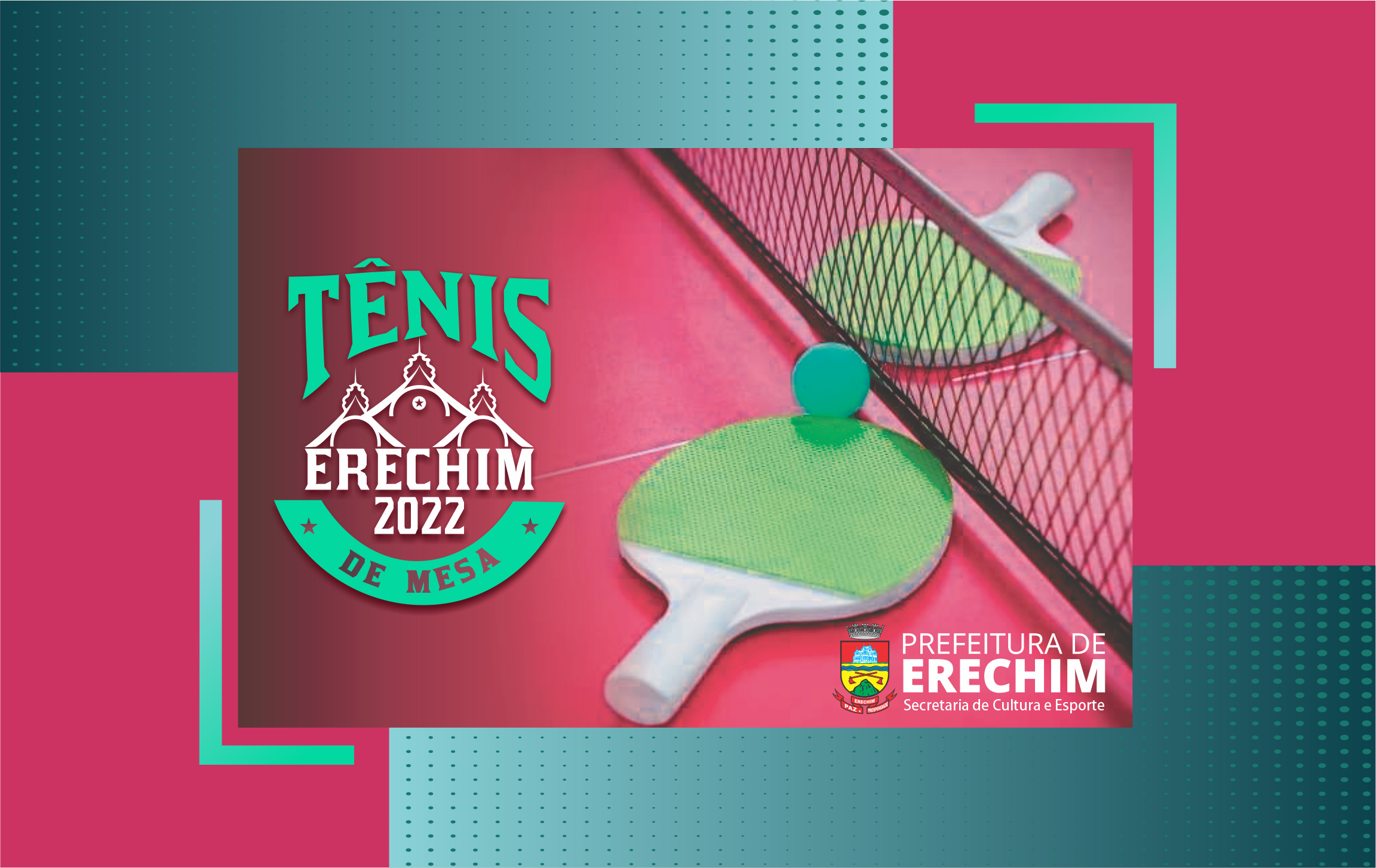 Abertas as inscricoes para o Campeonato Municipal de Tenis de Mesa Individual 2022 em Erechim