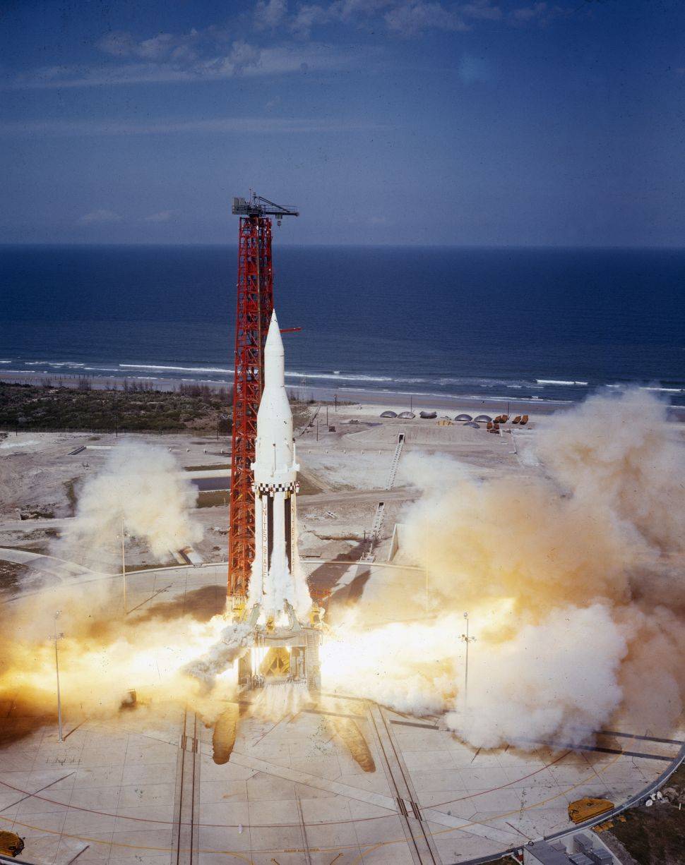 28 de marco de 1963 Ultimo voo de teste do foguete Saturno 1 da NASA