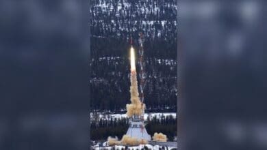 2 de maio de 2005 Maser 10 e lancado no voo final do foguete Skylark