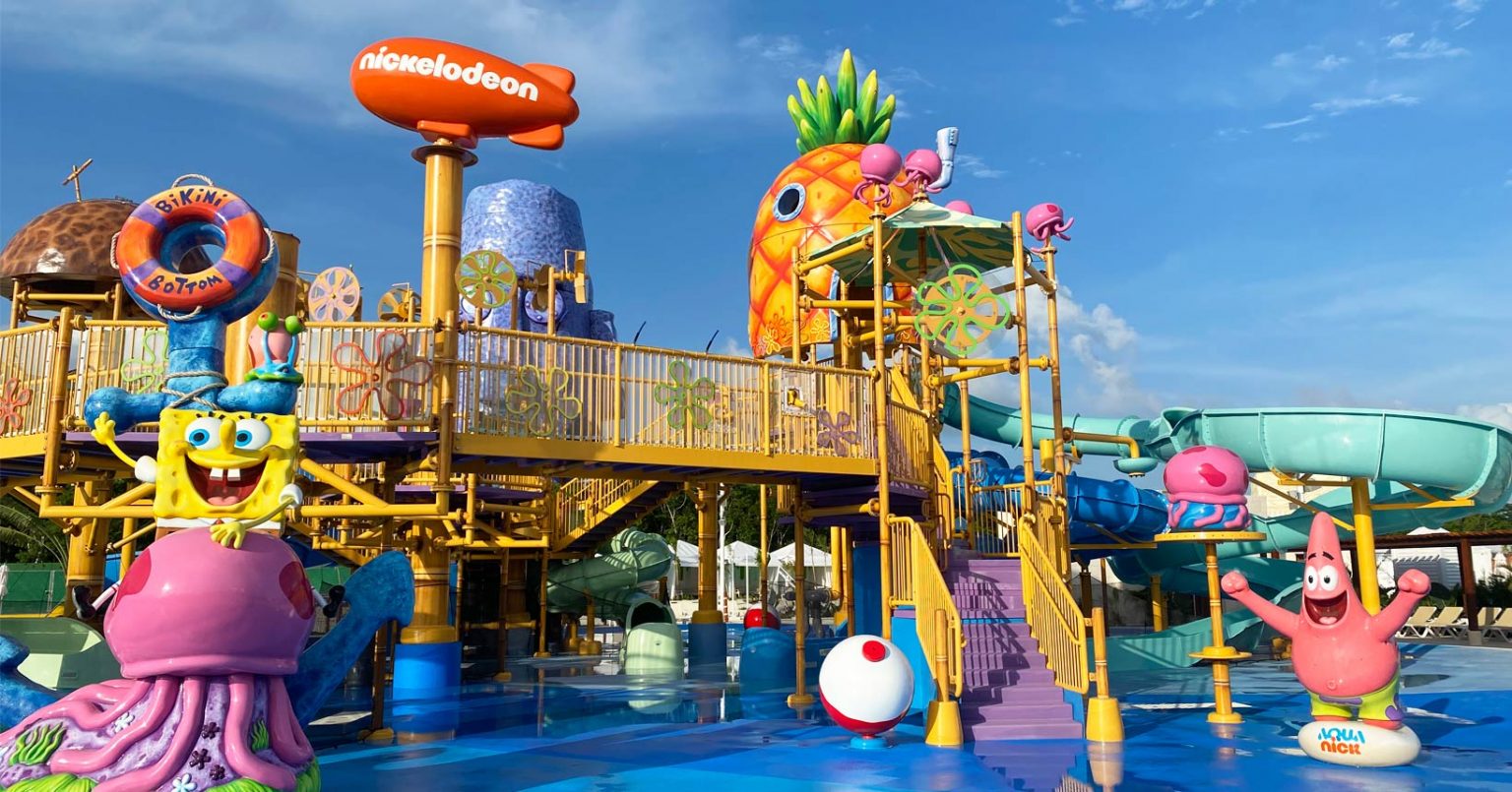 Parque aquatico e resort do Bob Esponja e turma da Nickelodeon abrem oficialmente