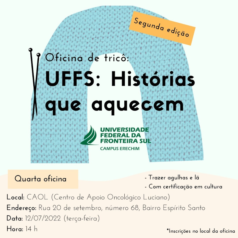 UFFS promove oficina de trico
