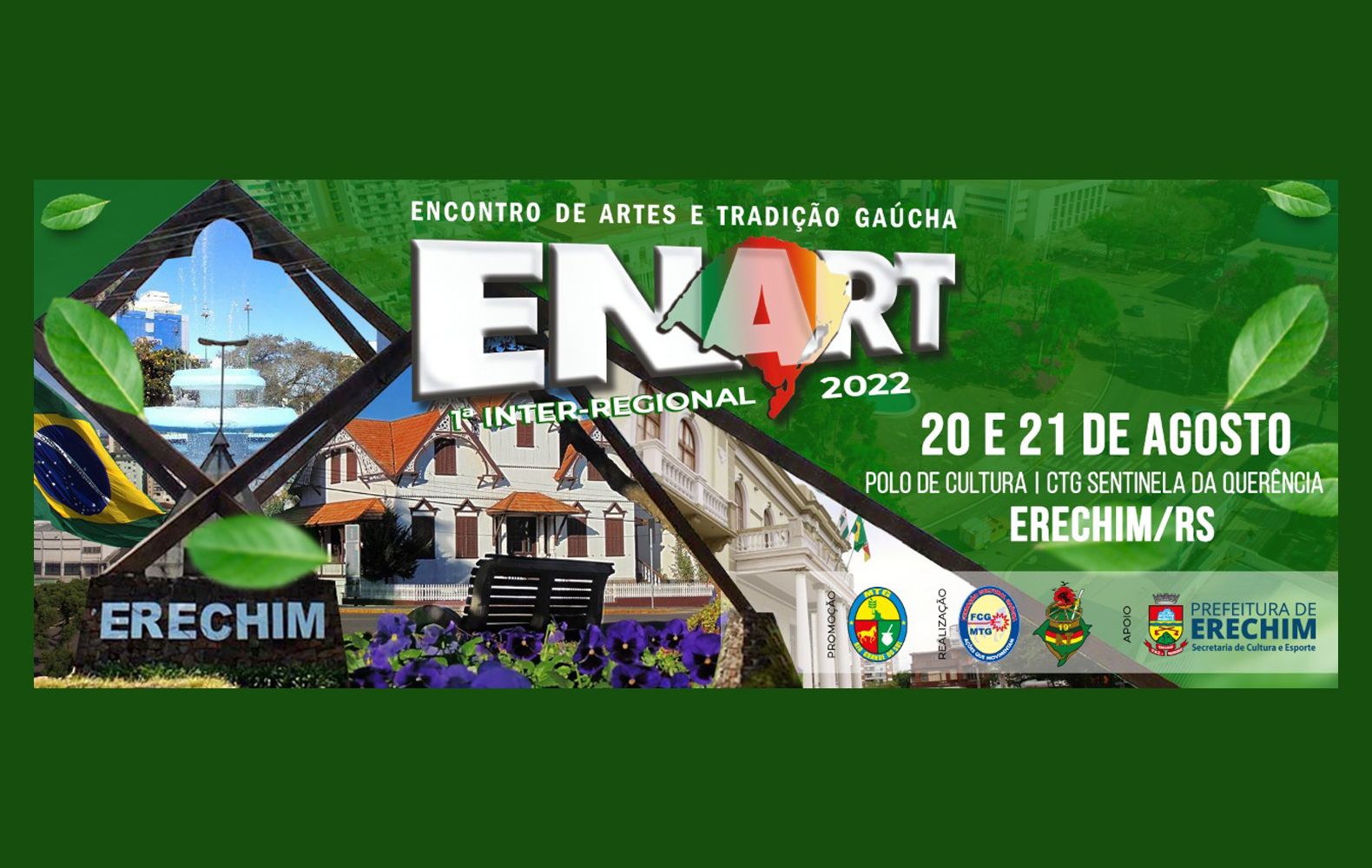 Erechim recebe fase inter regional do Enart neste proximo fim de semana