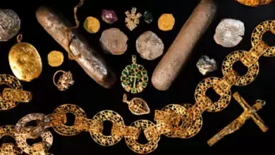 Tesouros de naufragio espanhol de 350 anos sao recuperados