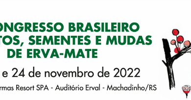 Abertas as inscricoes para 1o Congresso Brasileiro de Frutos Sementes e Mudas de Erva mate