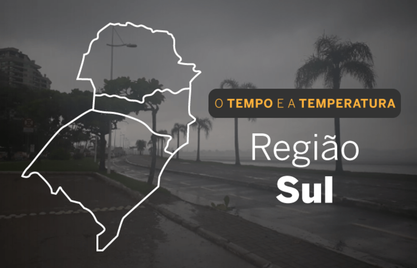 Defesa Civil Nacional alerta para previsao de chuvas intensas no Sul do Pais