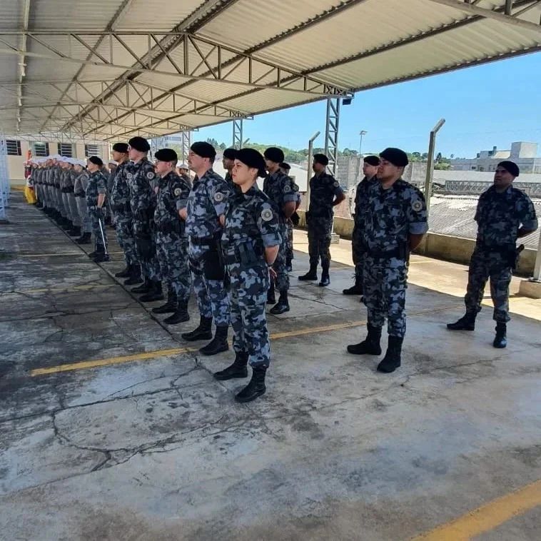13°Batalhao de Policia Militar realiza formatura alusiva aos 185 anos da Brigada Militar