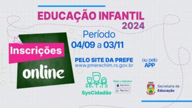Erechim abre inscricoes para novos estudantes da Educacao Infantil 2024