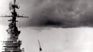 6 de setembro de 1947 Primeiro foguete V2 e lancado no mar