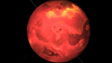Planeta do tamanho da Terra feito de ferro solido e encontrado orbitando uma estrela