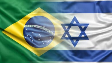 Bandeira brasil x israel