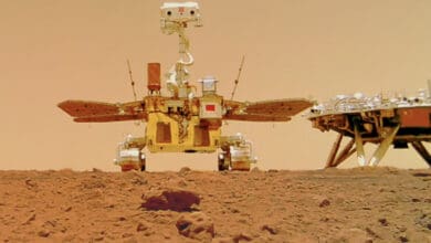 Modulo de pouso da China detecta estruturas poligonais gigantes enterradas sob Marte