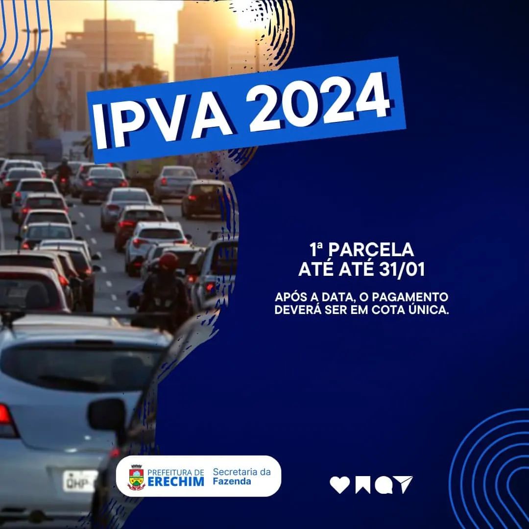 Adesao ao parcelamento do IPVA 2024 e ate 31 de janeiro
