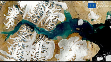 Manto de gelo da Groenlandia perdeu 5.091 quilometros quadrados em quatro decadas