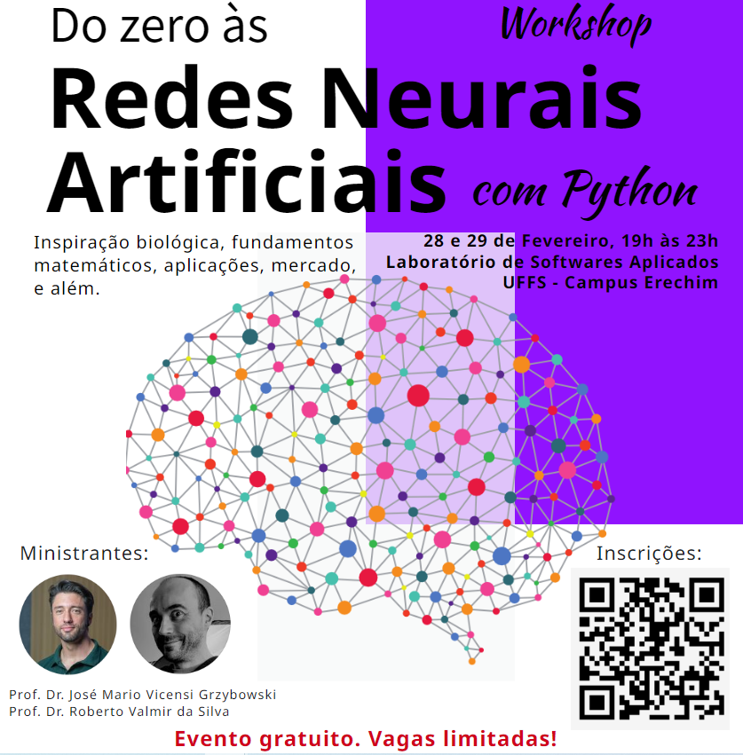 UFFS Erechim oferta workshop gratuito sobre redes neurais artificiais