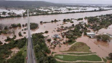 Volume de chuva ultrapassa 300 milimetros em 24horas no Rio Grande do Sul