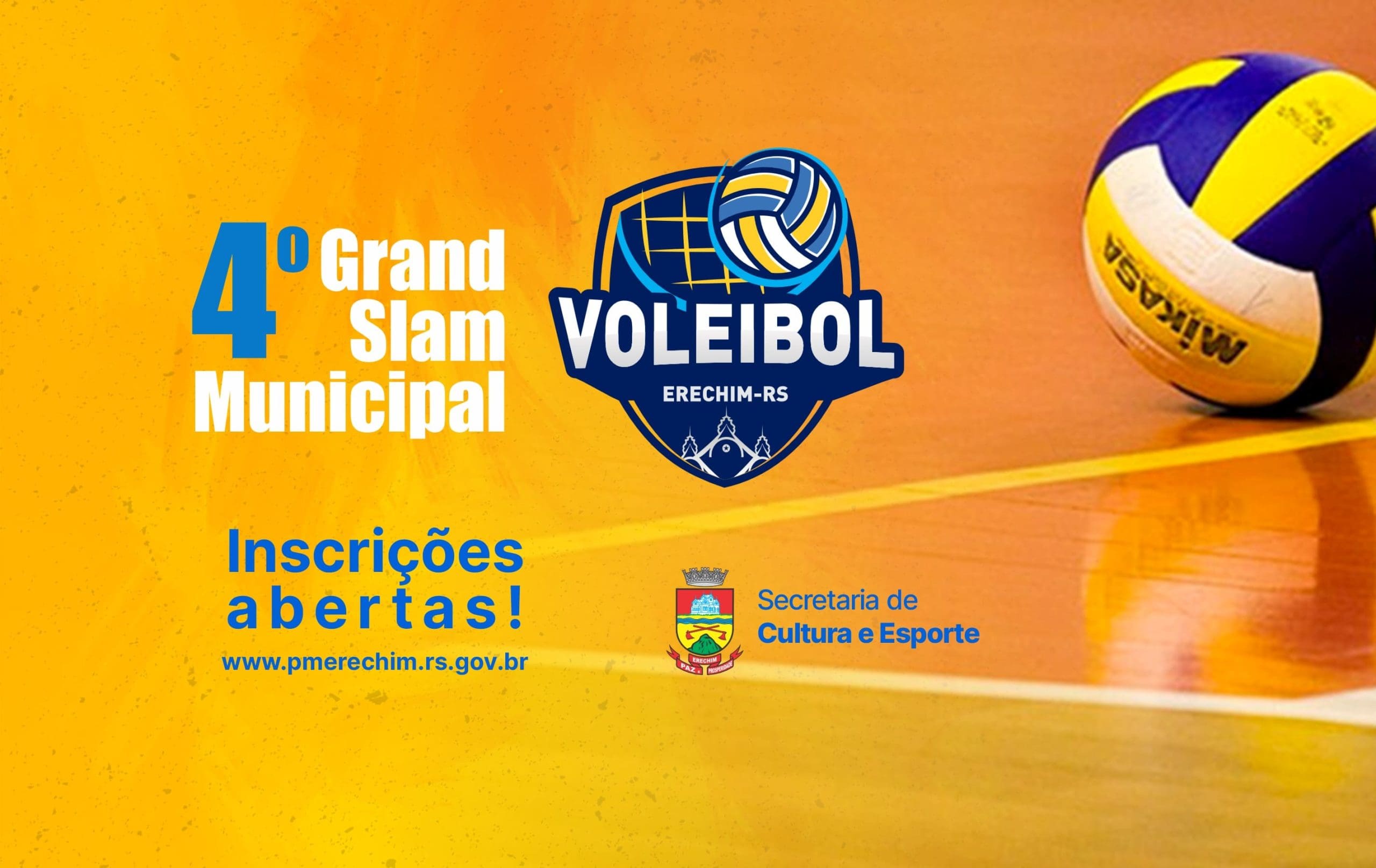 Abertas inscricoes para o 4o Grand Slam Municipal de Voleibol em Erechim scaled