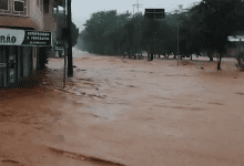 Rio Jupirangaba transborda em Barao de Cotegipe causando alagamentos