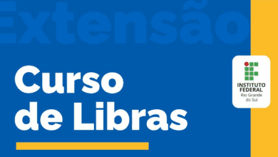 imagem escrito curso de libras ifrs
