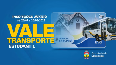 Erechim abre inscricoes para Vale Transporte Estudantil para estudantes do Ensino Medio